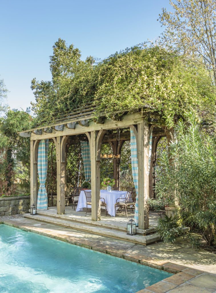 Country French poolside retreat www.PattersonDecoratingGroup.com/blog