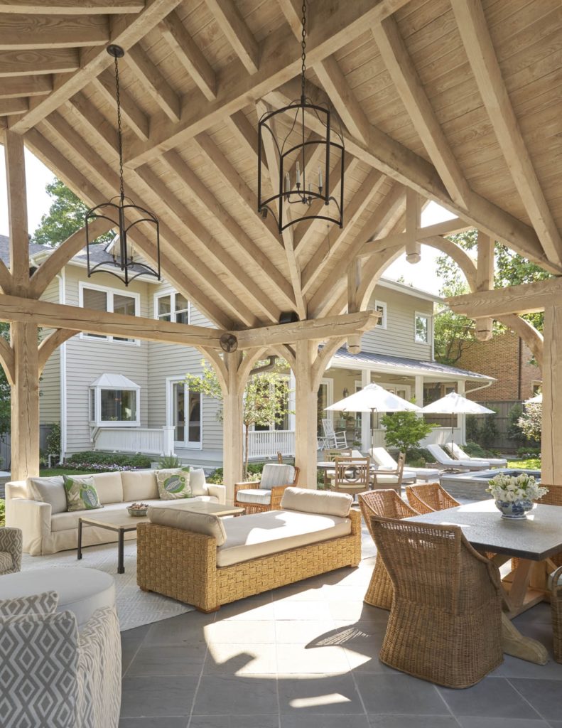 Outdoor Living Area perfect for summer gatherings! www.PattersonDecoratingGroup.com/blog