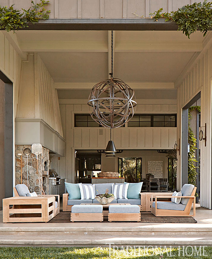 California outdoor Space with a close connection between indoor and out door areas www.PattersonDecoratingGroup.com/blog