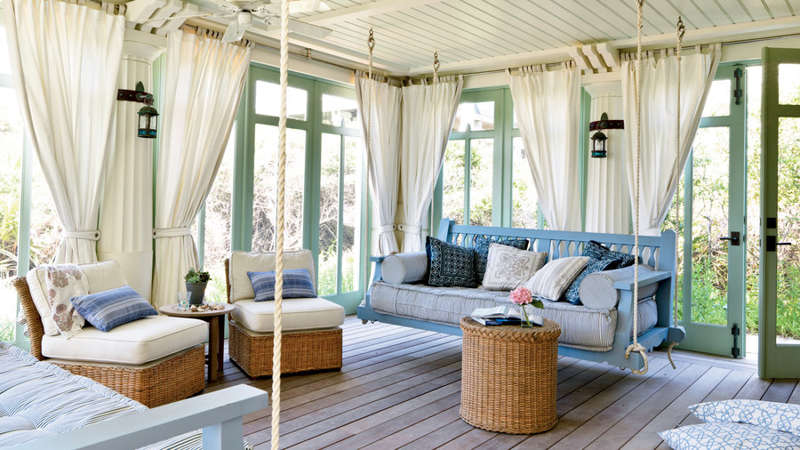 Seaside sleeping porch is ultimate coastal hangout www.PattersonDecoratingGroup.com/blog