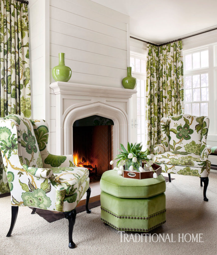 Volumes of beautiful floral drapery by Tobi Fairley www.PattersonDecoratingGroup.com/blog