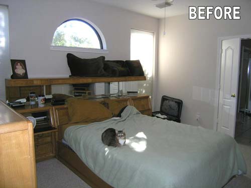 Bedroom Before - 80's style