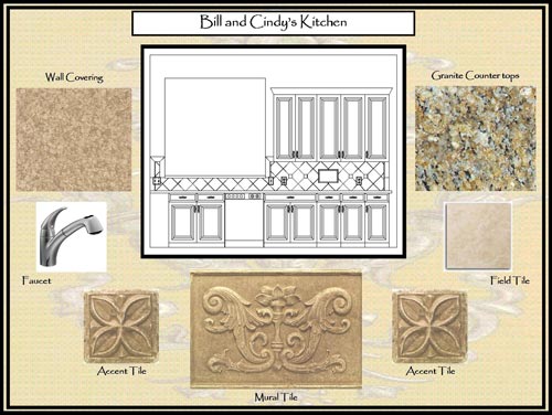 Concept Board - Bill and Cindy's Kitchen Materials