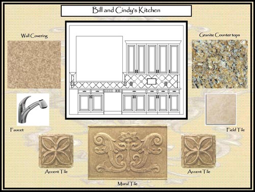 Concept Board - Bill and Cindy's Kitchen Materials